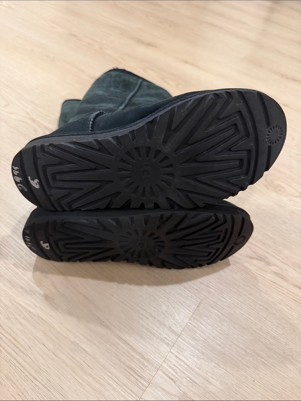 Women's Tall 8 Suede Winter Boots - Black - Picture 7 of 7